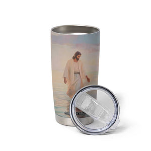 Jesus Walking On The Beach Tumbler Cup Personalized TS04 Print Your Wear