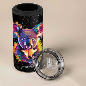 Koala Rainbow Color Style 4 in 1 Can Cooler Tumbler Personalized TS04 Print Your Wear