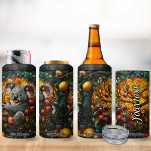 Koala Crystal Mosaic 4 in 1 Can Cooler Tumbler Personalized TS04 Print Your Wear