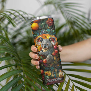 Koala Crystal Mosaic Skinny Tumbler Personalized TS04 Print Your Wear