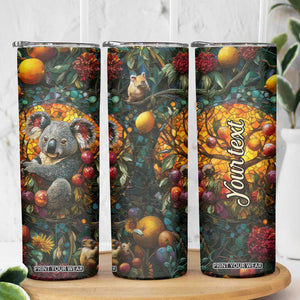 Koala Crystal Mosaic Skinny Tumbler Personalized TS04 Print Your Wear