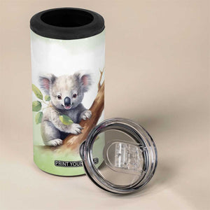 Koala Hugs Tree 4 in 1 Can Cooler Tumbler Personalized TS04 Print Your Wear