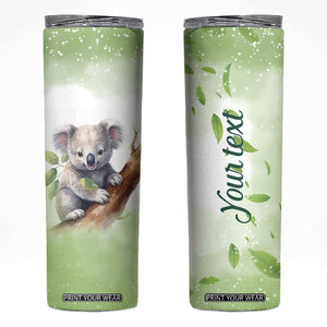 Koala Hugs Tree Skinny Tumbler Personalized TS04 Multicolor Print Your Wear