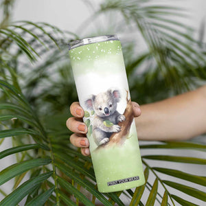 Koala Hugs Tree Skinny Tumbler Personalized TS04 Print Your Wear