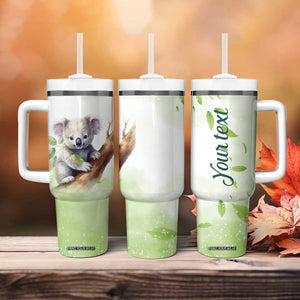 Koala Hugs Tree Tumbler With Handle Personalized TS04 Print Your Wear