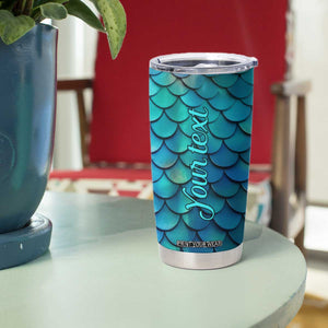 Mermaid Scales Pattern Tumbler Cup Personalized TS04 Print Your Wear