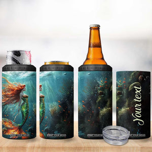 Mermaid Ocean 4 in 1 Can Cooler Tumbler Personalized TS04 Print Your Wear