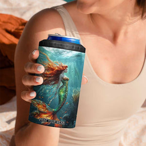 Mermaid Ocean 4 in 1 Can Cooler Tumbler Personalized TS04 Print Your Wear