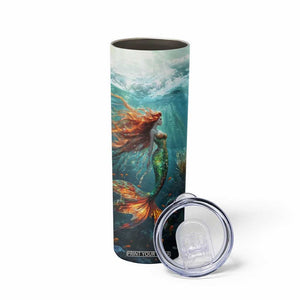 Mermaid Ocean Skinny Tumbler Personalized TS04 Print Your Wear