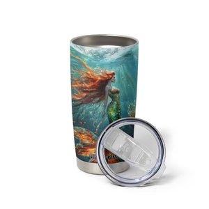 Mermaid Ocean Tumbler Cup Personalized TS04 Print Your Wear
