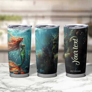 Mermaid Ocean Tumbler Cup Personalized TS04 Print Your Wear