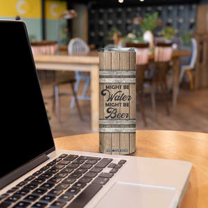 Beer Barrel Wooden Personalized Skinny Tumbler TS04 Print Your Wear