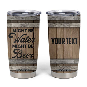 Beer Barrel Wooden Personalized Tumbler Cup TS04 Multicolor Print Your Wear