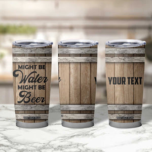 Beer Barrel Wooden Personalized Tumbler Cup TS04 Print Your Wear