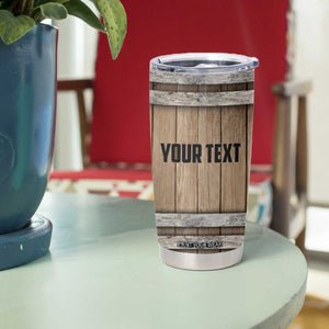Beer Barrel Wooden Personalized Tumbler Cup TS04 Print Your Wear