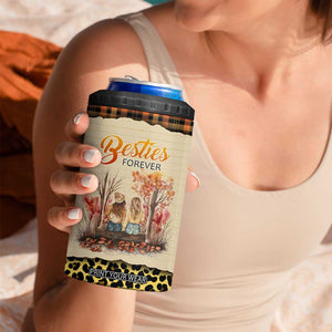 Bestie Forever 4 in 1 Can Cooler Tumbler TS04 Print Your Wear
