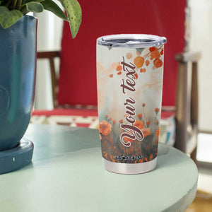 Black Woman And Flowers Field Personalized Tumbler Cup TS04 Print Your Wear