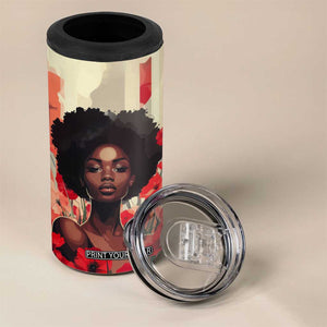 Black Woman Retro Personalized 4 in 1 Can Cooler Tumbler TS04 Print Your Wear
