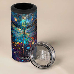 Dragonfly Colorful 4 in 1 Can Cooler Tumbler Personalized TS04 Print Your Wear