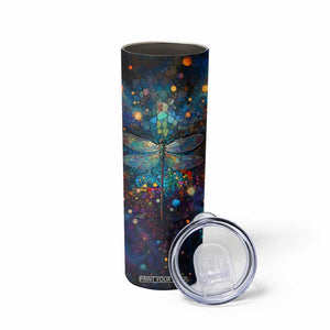 Dragonfly Colorful Skinny Tumbler Personalized TS04 Print Your Wear