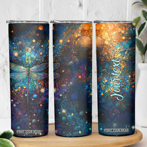 Dragonfly Colorful Skinny Tumbler Personalized TS04 Print Your Wear