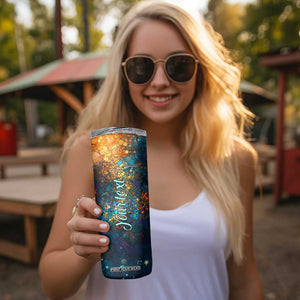 Dragonfly Colorful Skinny Tumbler Personalized TS04 Print Your Wear
