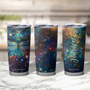 Dragonfly Colorful Tumbler Cup Personalized TS04 Print Your Wear