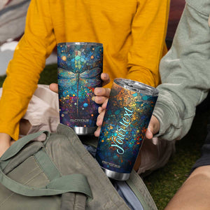 Dragonfly Colorful Tumbler Cup Personalized TS04 Print Your Wear