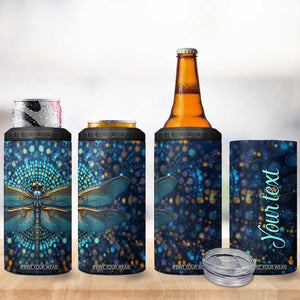 Dragonfly Lover 4 in 1 Can Cooler Tumbler Personalized TS04 Print Your Wear