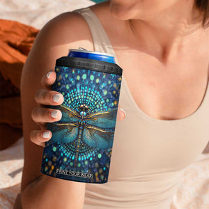 Dragonfly Lover 4 in 1 Can Cooler Tumbler Personalized TS04 Print Your Wear