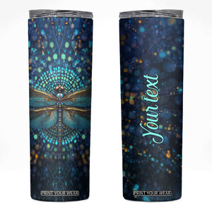 Dragonfly Lover Skinny Tumbler Personalized TS04 Multicolor Print Your Wear
