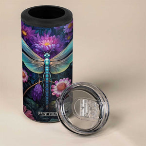 Dragonfly Lapis Lazuli Crystal Mosaic 4 in 1 Can Cooler Tumbler Personalized TS04 Print Your Wear