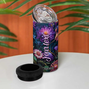 Dragonfly Lapis Lazuli Crystal Mosaic 4 in 1 Can Cooler Tumbler Personalized TS04 Print Your Wear