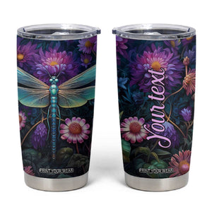 Dragonfly Lapis Lazuli Crystal Mosaic Tumbler Cup Personalized TS04 Multicolor Print Your Wear