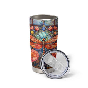 Dragonfly Hyacinth Crystal Mosaic Tumbler Cup Personalized TS04 Print Your Wear