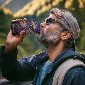 Dragonfly Crystal 4 in 1 Can Cooler Tumbler Personalized TS04 Print Your Wear