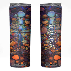 Dragonfly Abstract Art Skinny Tumbler Personalized TS04 Multicolor Print Your Wear