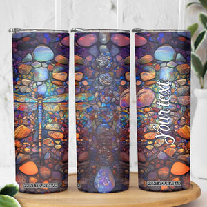 Dragonfly Abstract Art Skinny Tumbler Personalized TS04 Print Your Wear