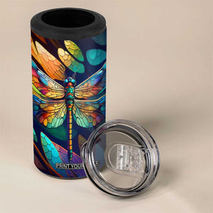Colorful Dragonfly 4 in 1 Can Cooler Tumbler Personalized TS04 Print Your Wear