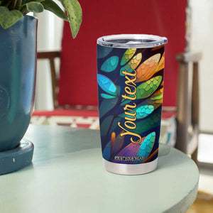 Colorful Dragonfly Tumbler Cup Personalized TS04 Print Your Wear