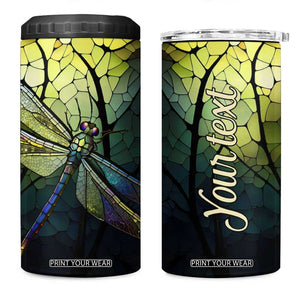 Dragonfly Citrine Crystal Mosaic 4 in 1 Can Cooler Tumbler Personalized TS04 One Size: 16 oz Multicolor Print Your Wear