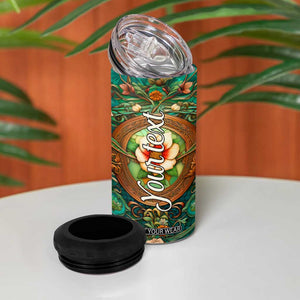 Dragonfly Chrysoprase Crystal Mosaic 4 in 1 Can Cooler Tumbler Personalized TS04 Print Your Wear