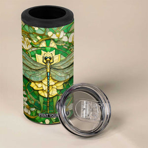 Dragonfly Chrysolite Crystal Mosaic 4 in 1 Can Cooler Tumbler Personalized TS04 Print Your Wear