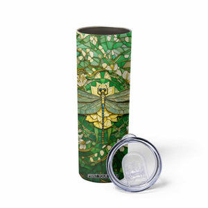 Dragonfly Chrysolite Crystal Mosaic Skinny Tumbler Personalized TS04 Print Your Wear