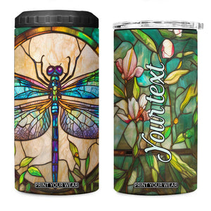 Colorful Dragonfly Crystal Mosaic 4 in 1 Can Cooler Tumbler Personalized TS04 One Size: 16 oz Multicolor Print Your Wear