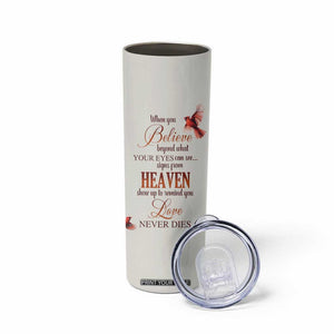 Cardinal Bird In Heaven Skinny Tumbler Personalized TS04 Print Your Wear