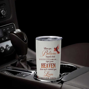 Cardinal Bird In Heaven Tumbler Cup Personalized TS04 Print Your Wear