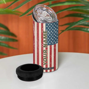 Veteran Army Boot 4 in 1 Can Cooler Tumbler Personalized TS04 Print Your Wear