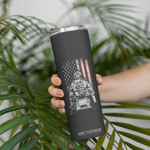 Veteran Proud Skinny Tumbler Personalized TS04 Print Your Wear
