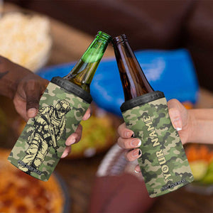 Veteran Camouflage 4 in 1 Can Cooler Tumbler Personalized TS04 Print Your Wear
